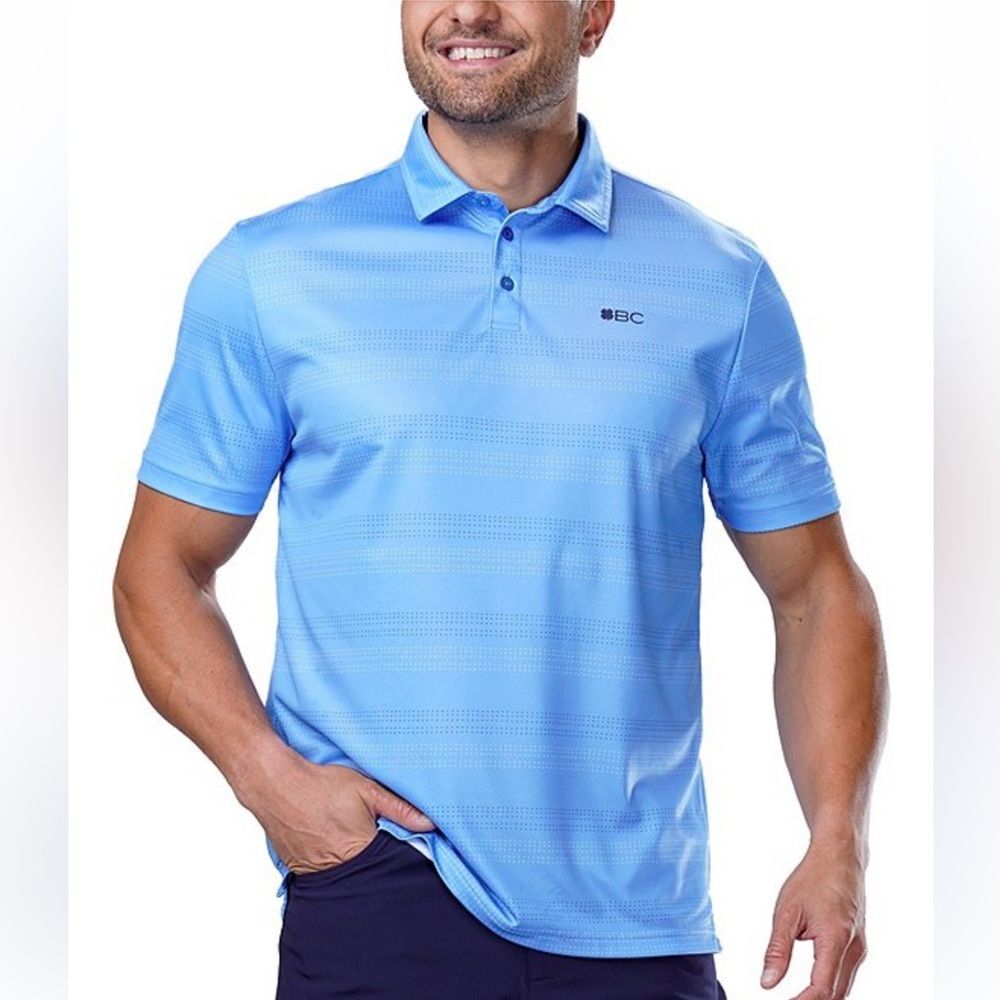 NWT Black Clover Bentley Polo Azure/Midnight Navy Clover XL